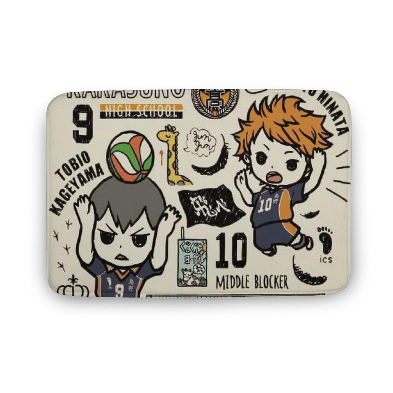 ハイキュー　マット Amazon | ハイキュー 玄関マット かわいい キッチンマット おしゃれ